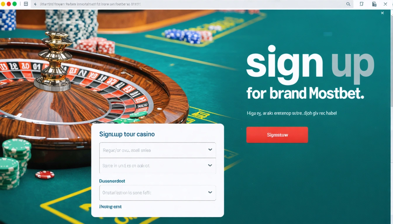 signup Mostbet